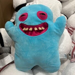 Cheerful Blue and Pink Monster Plush